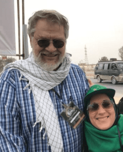 عکس کاترین شکدوم کنار نادر طالب زاده